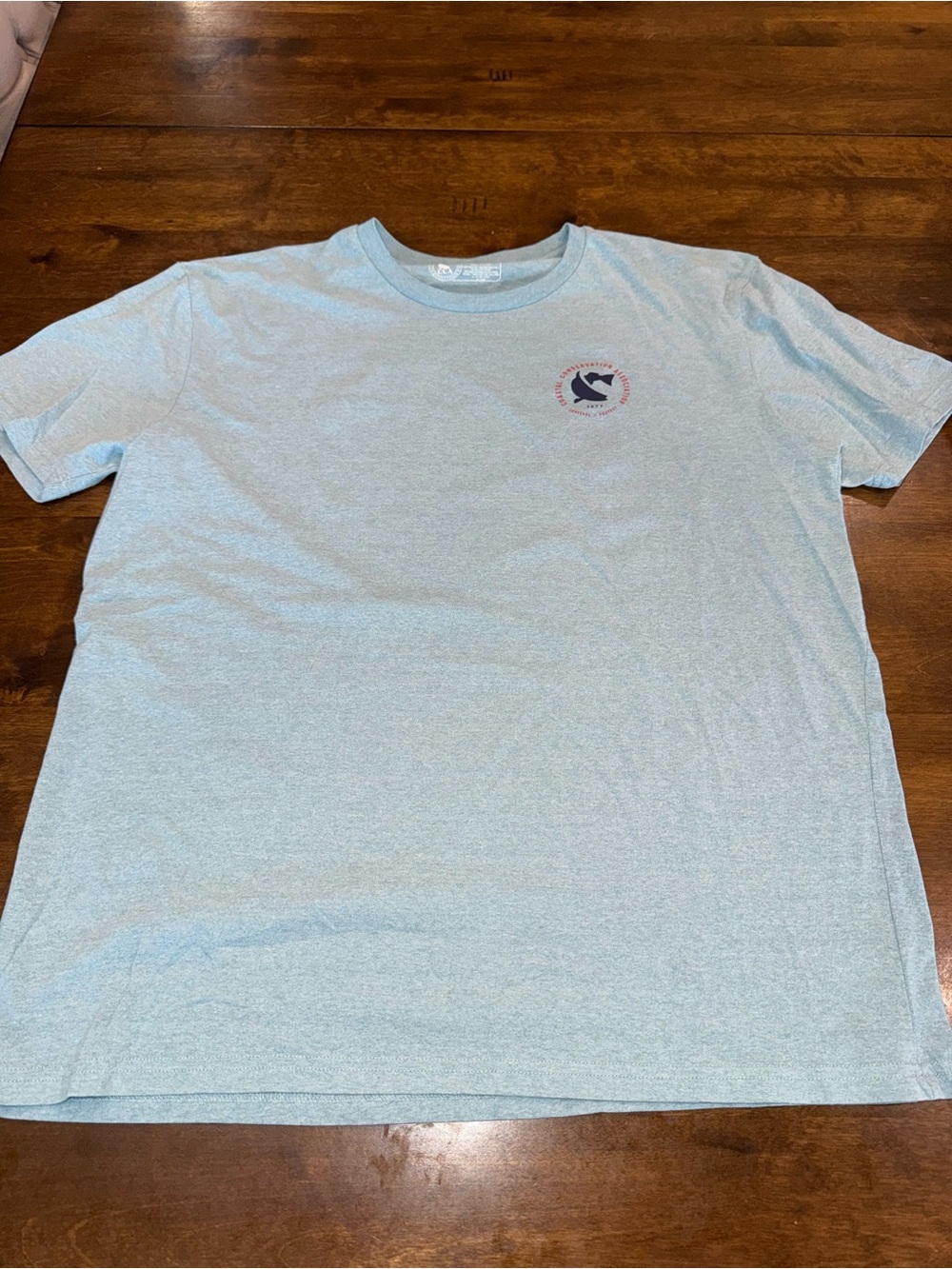 Light Blue Short Sleeve Crewneck Tee with CCA Logo